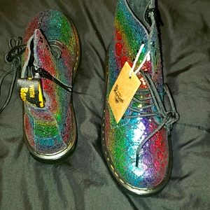 Dr. Martens 1460 Rainbow With Side Zipper Boots